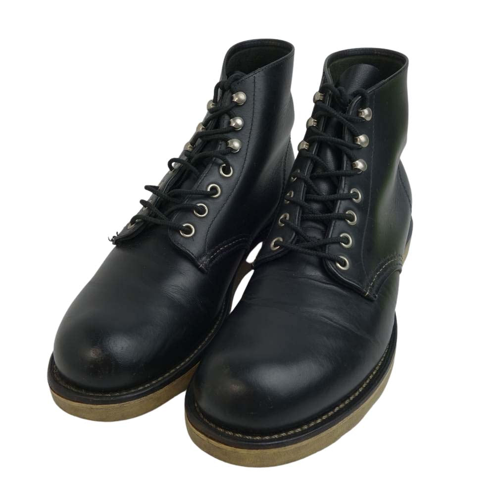 RED WING レッドウィング 8165 6inch CLASSIC PLAIN TOE プレーントゥ ブラック系 US8 26.0cm【中古】