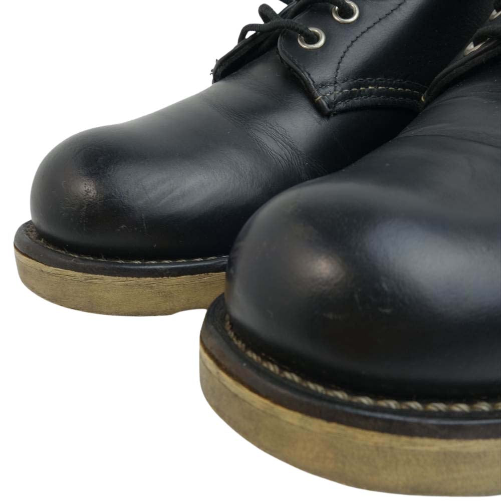 RED WING レッドウィング 8165 6inch CLASSIC PLAIN TOE プレーントゥ ブラック系 US8 26.0cm【中古】