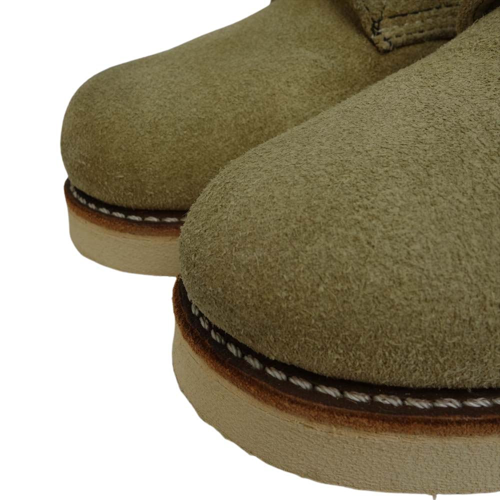 RED WING レッドウィング 8167 【訳有】 6inch PLAIN TOE TAN ROUGH OUT SUEDE モックトゥ ベージュ系 US8 26.0cm【中古】