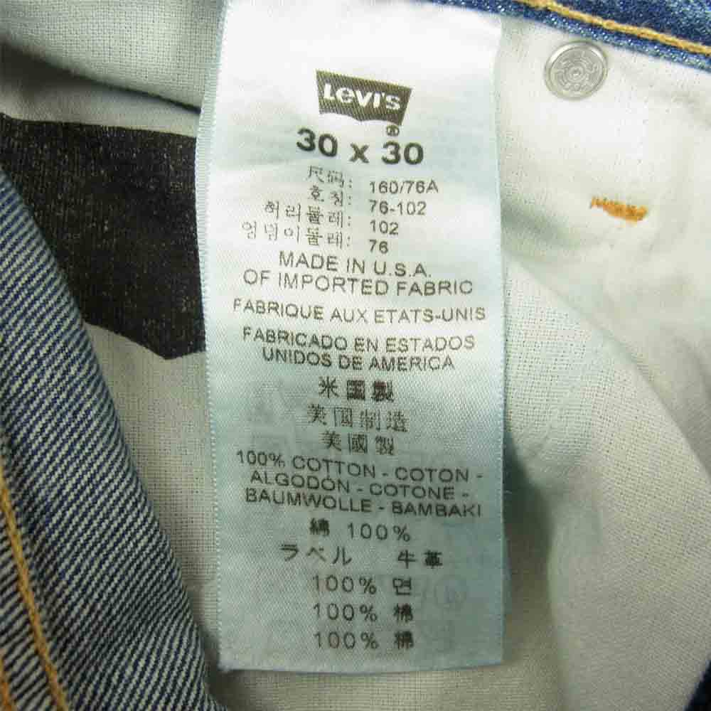 Levi's リーバイス 04514-0244 USA製 LVC 514 デニム パンツ インディゴブルー系 30【中古】