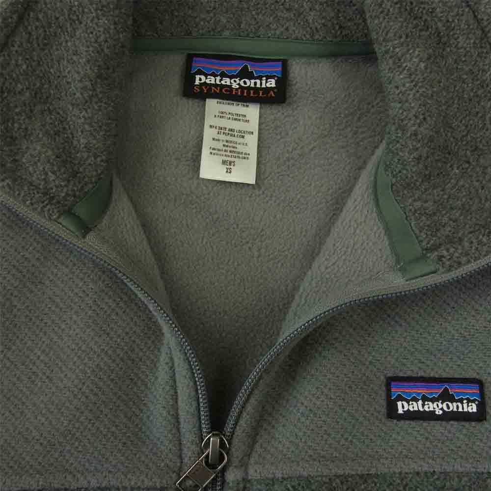 patagonia パタゴニア 13AW 25738 シンチラ ハーフジップ フリース プルオーバー グレー系 XS【中古】