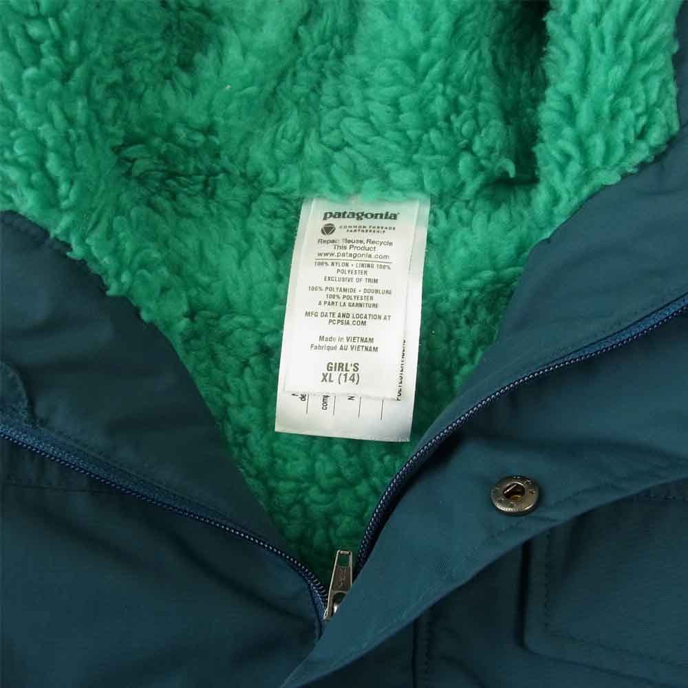 patagonia パタゴニア 13AW 68465 Girls' Infurno Jacket ガールズ インファーノ ジャケット グリーン系 XL【中古】
