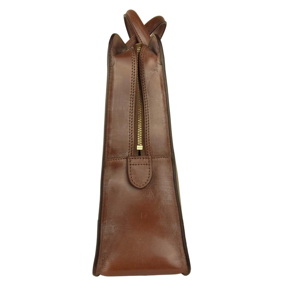 GANZO ガンゾ 57223 BRIDLE THIN ブライドル レザー ブリーフケース ヘーゼル  ブラウン系【極上美品】【中古】