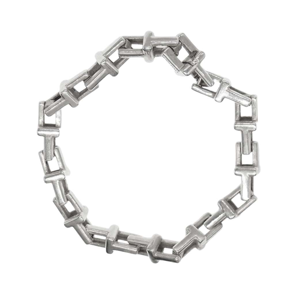 TIFFANY&Co. ティファニー Tチェーン ミディアム M ブレスレット シルバー系【中古】