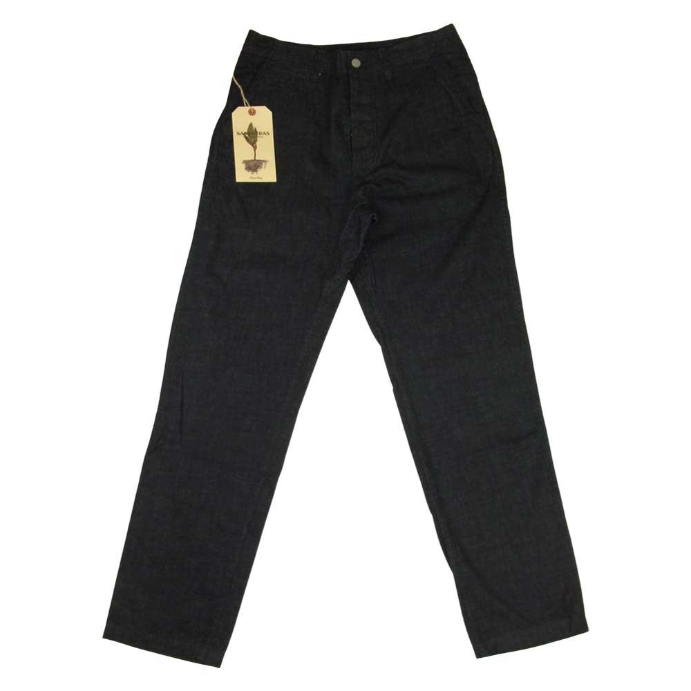 SASAFRAS ササフラス SF-211777 Sprayer Stream Pants 9OZ DENIM インディゴ デニム インディゴブルー系 S【新古品】【未使用】【中古】