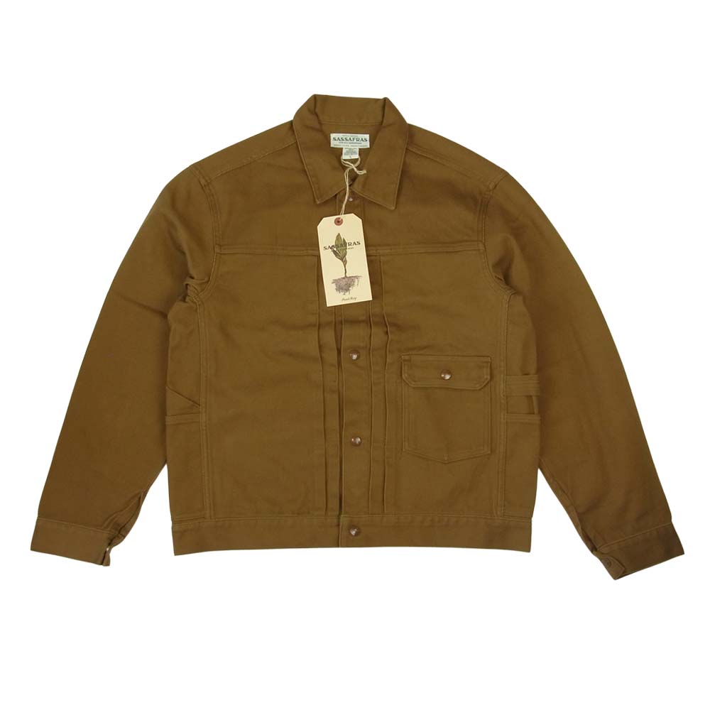 SASAFRAS ササフラス SF-201679 Gardener jacket Karesey ガーデナー ジャケット カーキ系 ブラウン系 L【新古品】【未使用】【中古】
