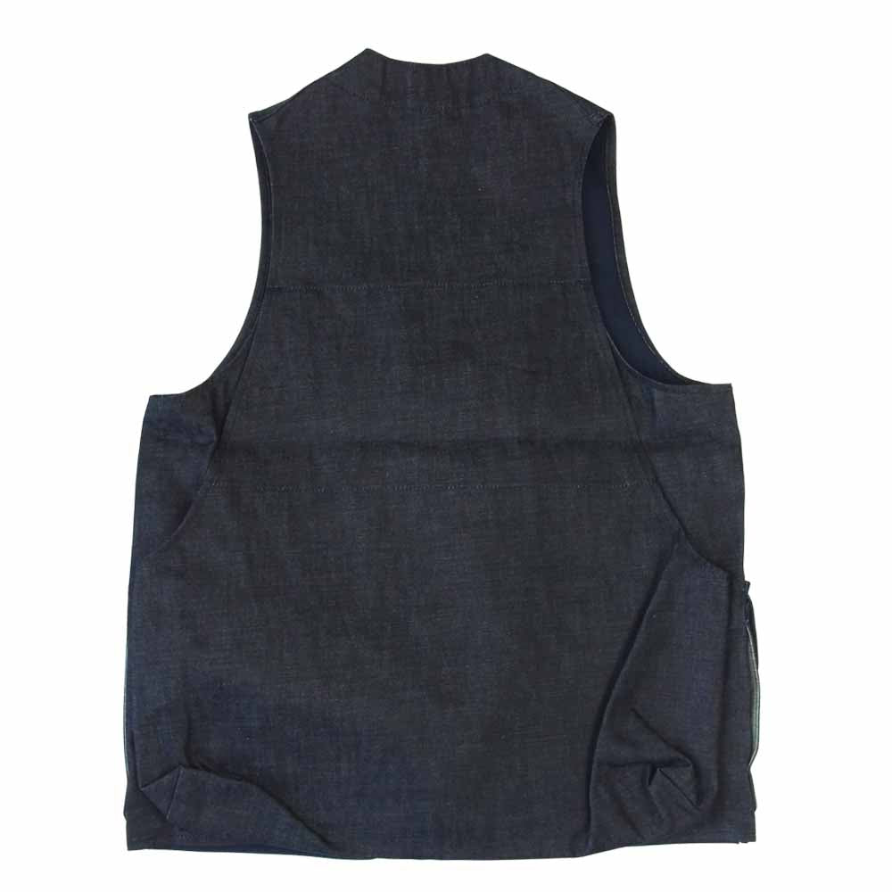 SASAFRAS ササフラス SF-211754 GARDEN TOUGH VEST 9OZ DENIM デニム ベスト インディゴブルー系 XS【新古品】【未使用】【中古】