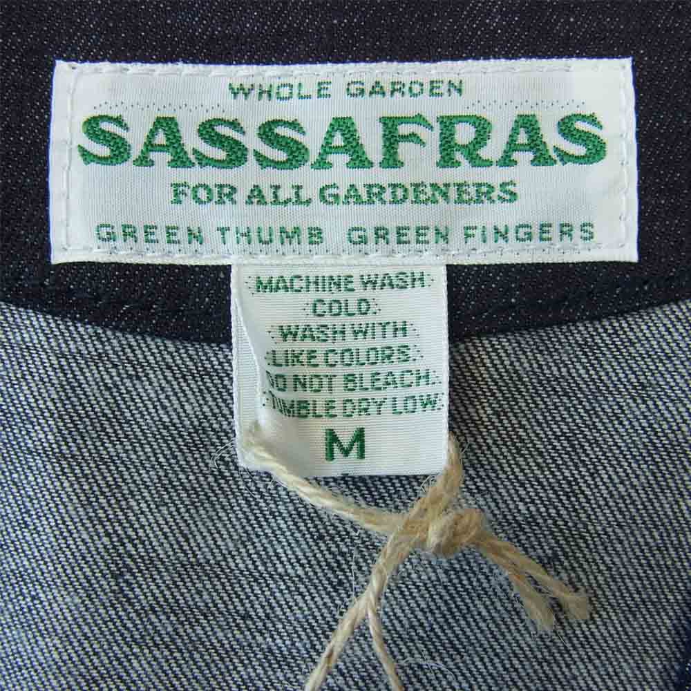 SASAFRAS ササフラス SF-211754 GARDEN TOUGH VEST 9OZ DENIM デニム ベスト インディゴブルー系 M【新古品】【未使用】【中古】