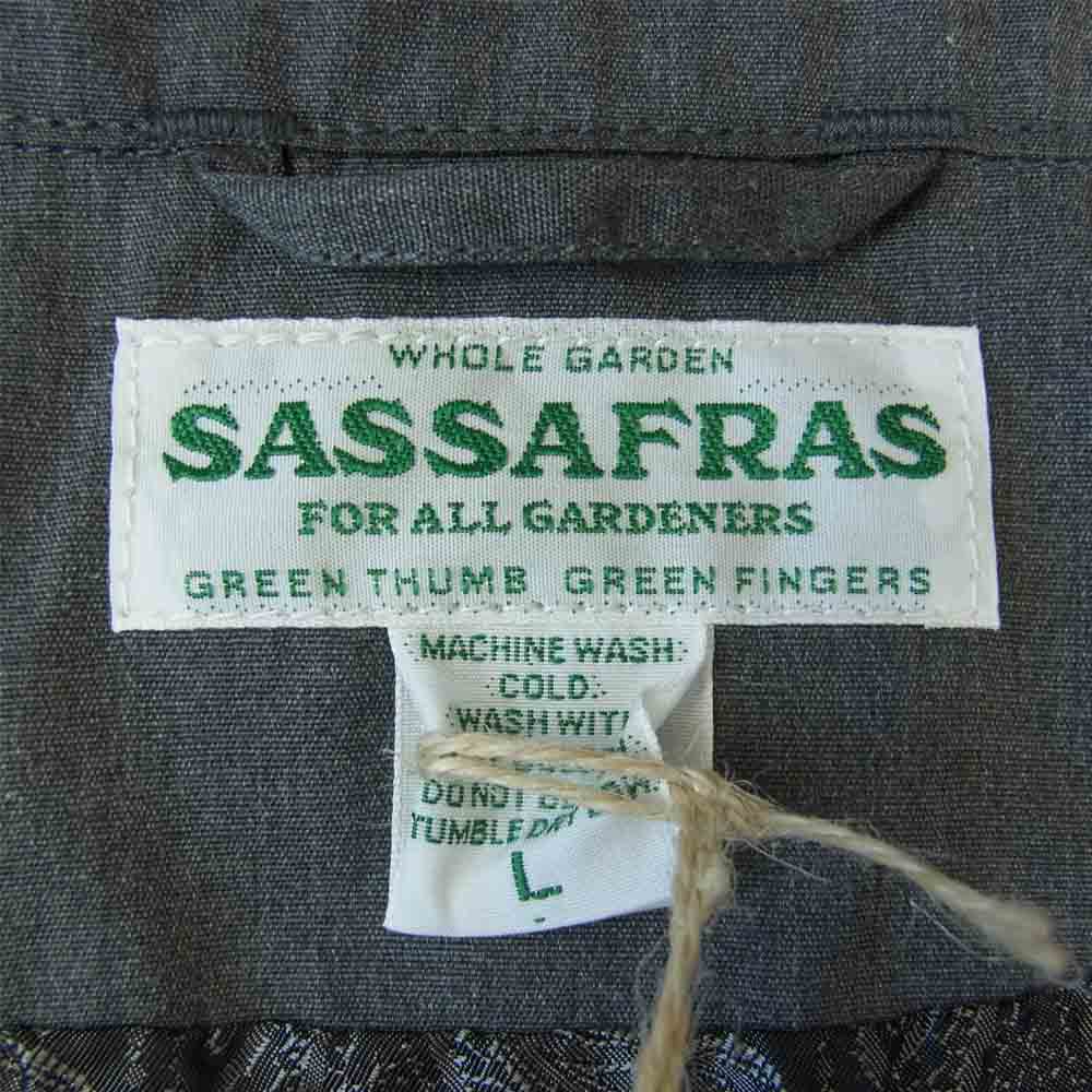 SASAFRAS ササフラス SF-211746 GARDENER CAP JACKET T/C Weather ガーデナー キャップ ジャケット グレー系 L【新古品】【未使用】【中古】