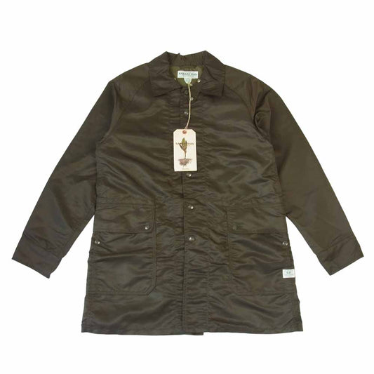 SASAFRAS ササフラス SF-201697 FALL LEAF COAT NYLON TWILL フォール リーフ ナイロン ツイル コート オリーブ系 M【新古品】【未使用】【中古】
