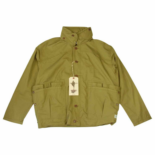 SASAFRAS ササフラス 21AW SF-211819 OVERGROWN HIKER JACKET WEEDS POPLIN コットン ポプリン ハイカー ジャケット カーキ系 L【新古品】【未使用】【中古】