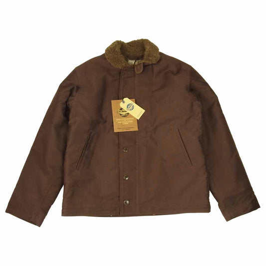 Buzz Rickson's バズリクソンズ 21AW BR14408 N-1 BROWN VERSION NAVY DEPARTMENT DEMOTEX-ED デッキ ジャケット ブラウン系 44【新古品】【未使用】【中古】