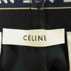 CELINE セリーヌ 18AW 261C 21V33 フィービー期 セリーヌジャパン表記タグ ウール ロゴ ワイド スラックス ネイビー系 38【極上美品】【中古】