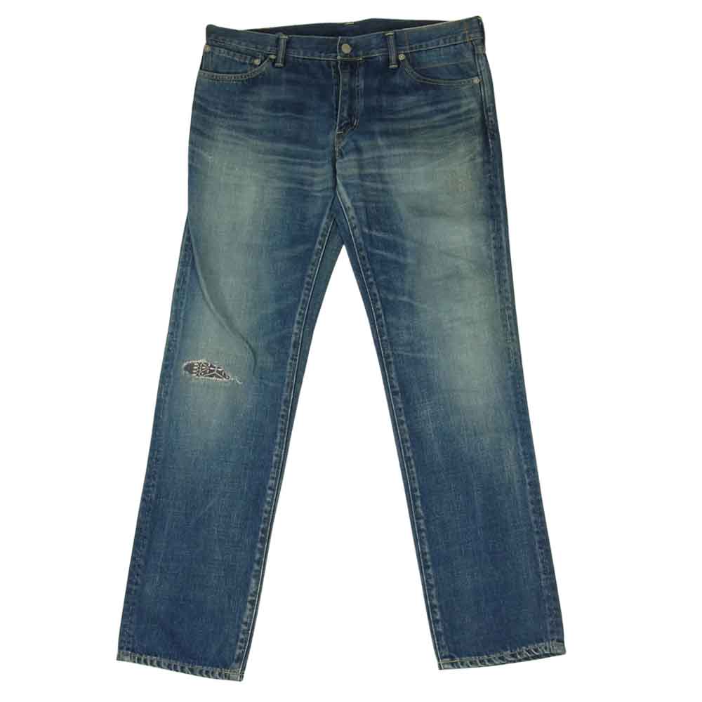 VISVIM ビズビム 0117305005004 SOCIAL SCULPTURE 04 DMGD-10 バンダナ リペア 加工 デニム インディゴブルー系 34【極上美品】【中古】