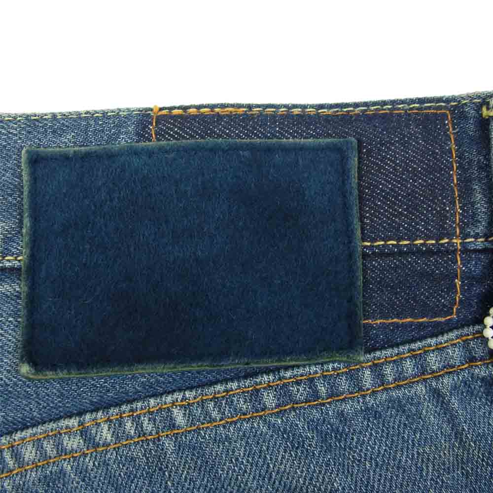 VISVIM ビズビム 0117305005004 SOCIAL SCULPTURE 04 DMGD-10 バンダナ リペア 加工 デニム インディゴブルー系 34【極上美品】【中古】