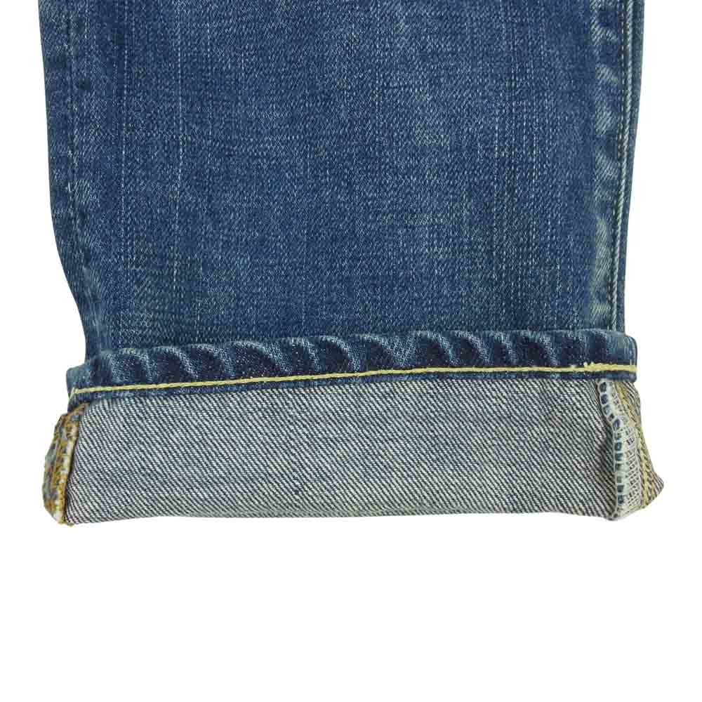 VISVIM ビズビム 0117305005004 SOCIAL SCULPTURE 04 DMGD-10 バンダナ リペア 加工 デニム インディゴブルー系 34【極上美品】【中古】