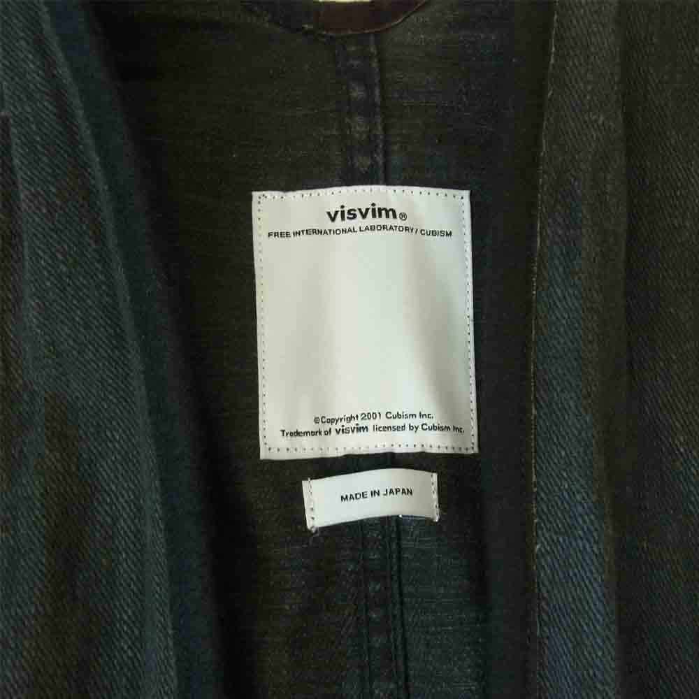 VISVIM ビズビム 0116305013007 Sanjuro coat サンジューローコート 泥黒染め ブラック系 4【極上美品】【中古】