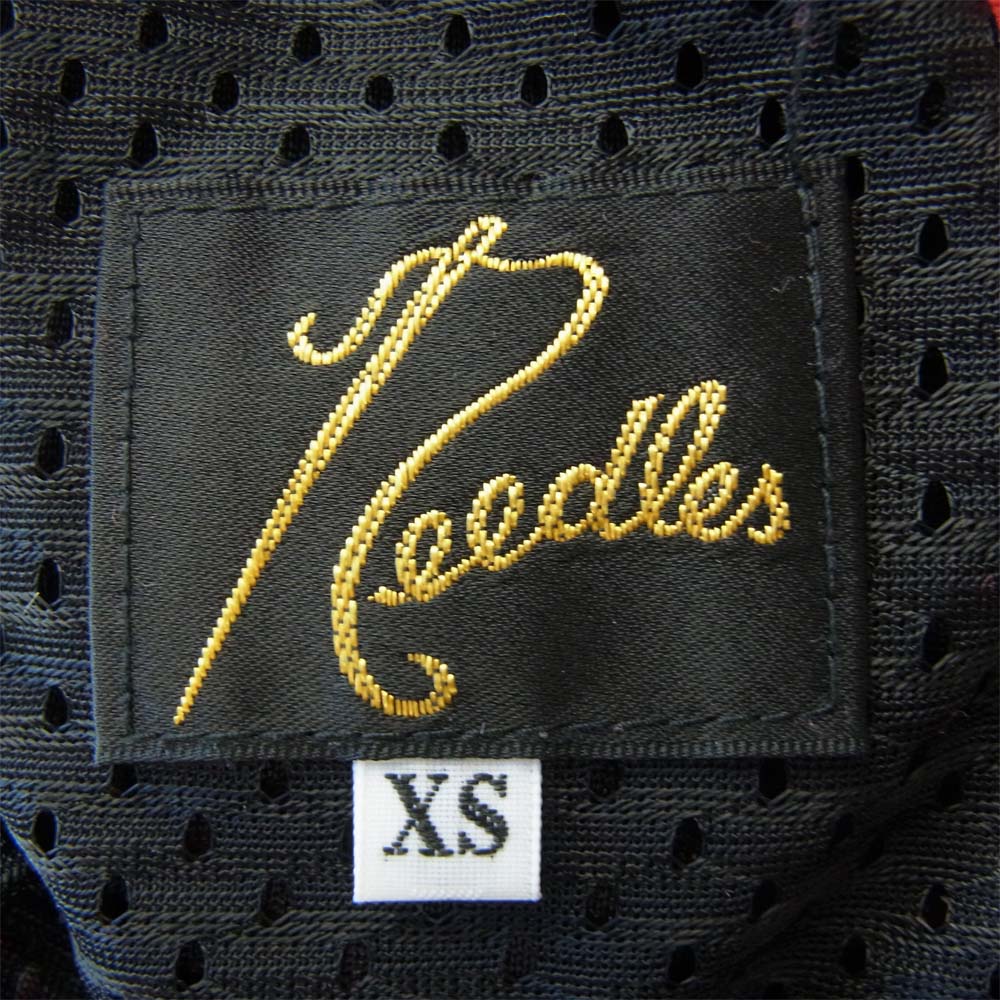 Needles ニードルス 20SS GL221 NARROW TRACK PANT C/PE VELOUR ベロア トラックパンツ レッド系 XS【中古】