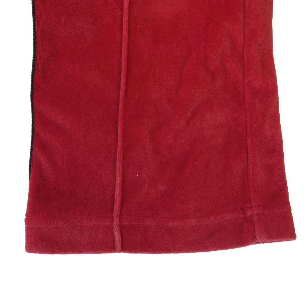 Needles ニードルス 20SS GL221 NARROW TRACK PANT C/PE VELOUR ベロア トラックパンツ レッド系 XS【中古】