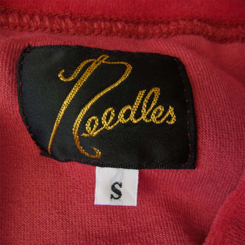 Needles ニードルス 20SS GL220 Rib Collar Track Jacket C/Pe Velour ベロア トラック ジャケット レッド系 S【中古】