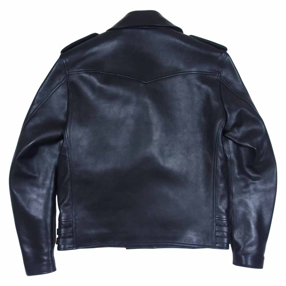 Scye サイ 20AW 1120-63010 LAM DB BIKER JACKET 20th シープレザー ダブルライダース ジャケット ブラック系 38【中古】
