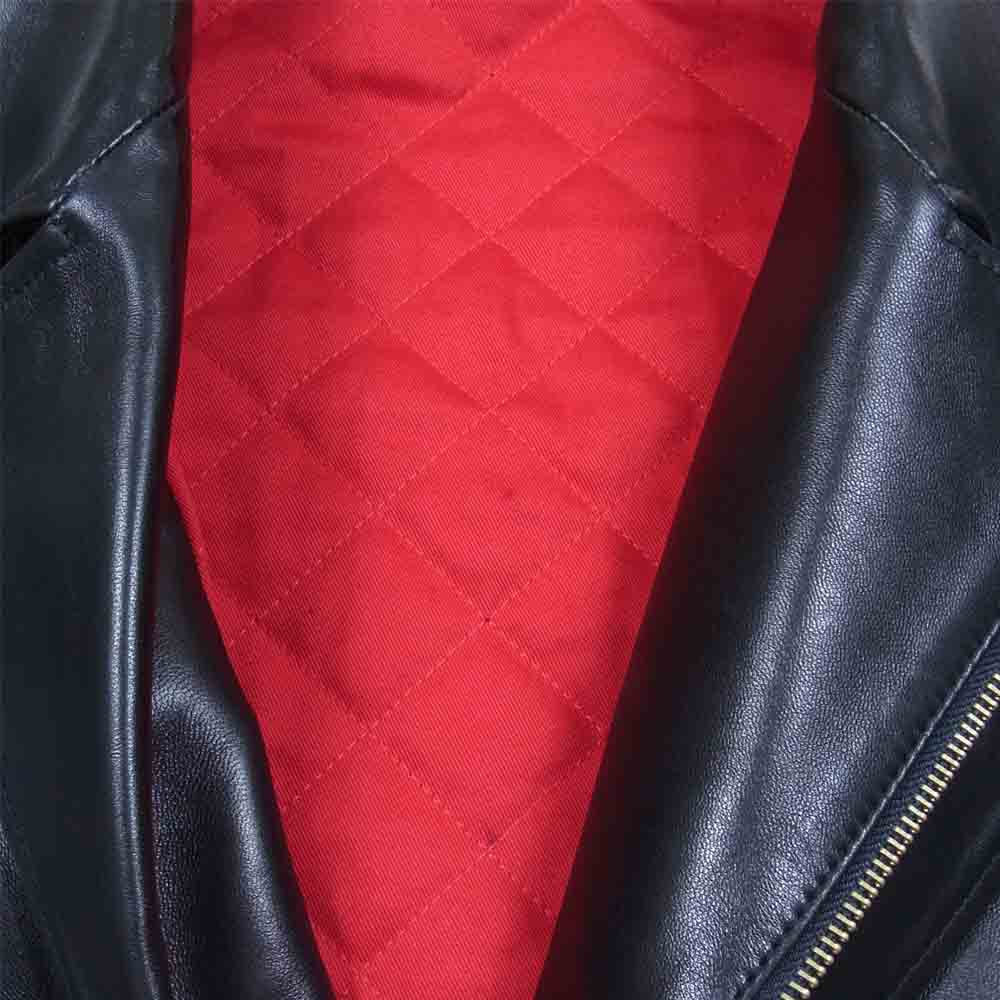 Scye サイ 20AW 1120-63010 LAM DB BIKER JACKET 20th シープレザー ダブルライダース ジャケット ブラック系 38【中古】