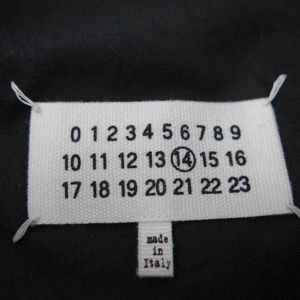 MAISON MARGIELA メゾンマルジェラ 21SS S50AM0512 国内正規品 ハの字 レザー ライダース ジャケット ゴートレザー  ブラック系 44【新古品】【未使用】【中古】