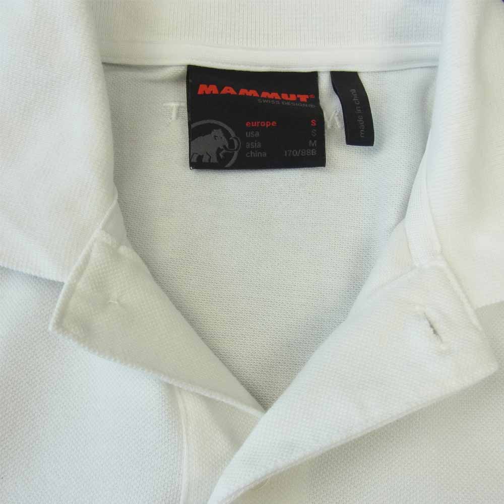 Mammut マムート 1017-00400 国内正規品 MATRIX Polo Shirt Men マトリックス 半袖 ポロシャツ ホワイト系 S【中古】