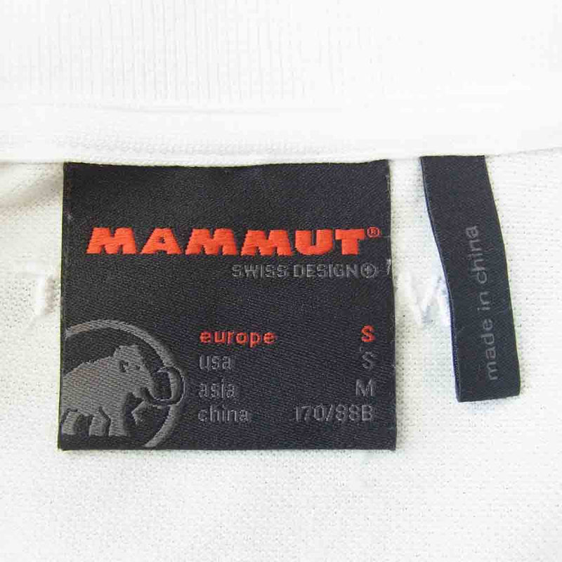 Mammut マムート 1017-00400 国内正規品 MATRIX Polo Shirt Men マトリックス 半袖 ポロシャツ ホワイト系 S【中古】