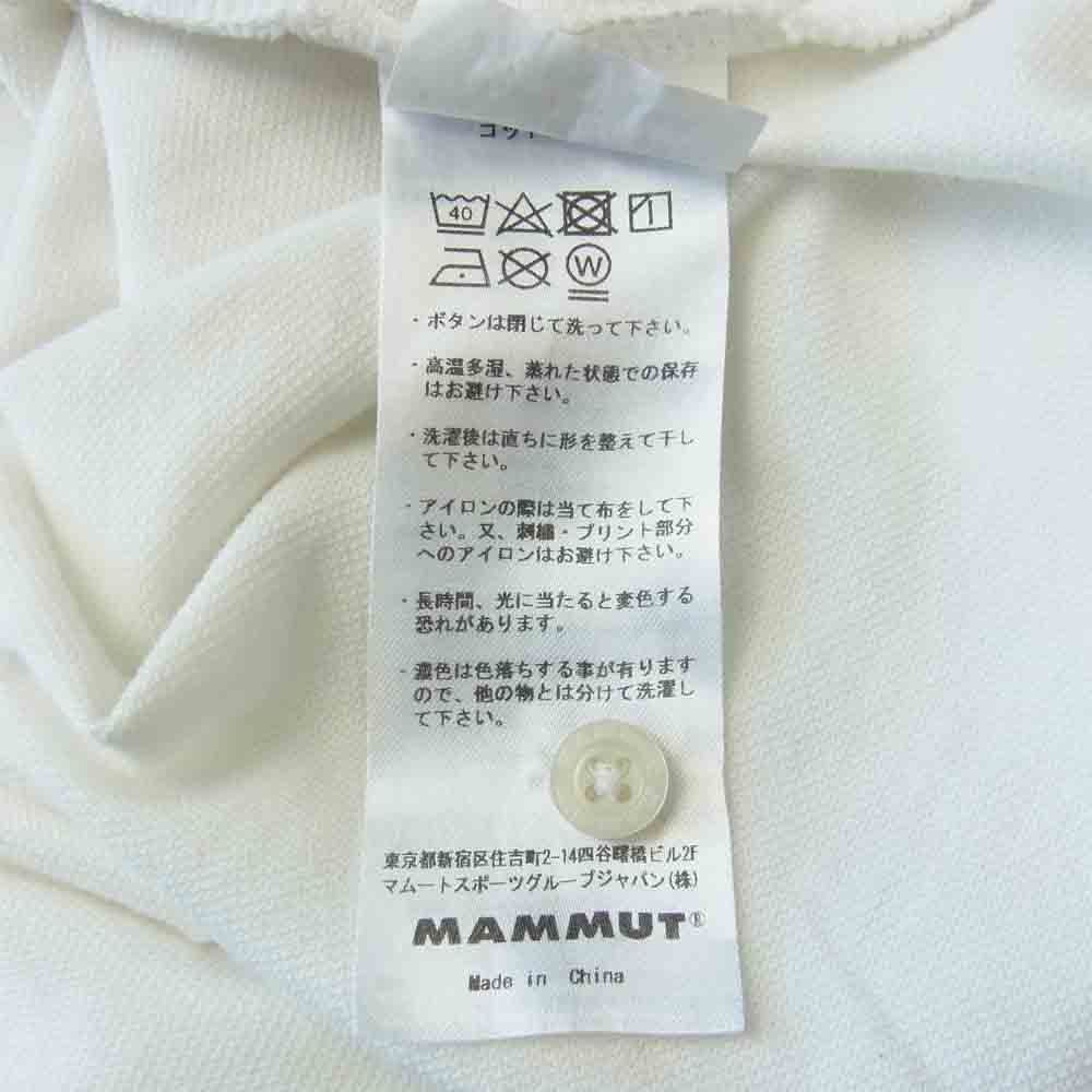 Mammut マムート 1017-00400 国内正規品 MATRIX Polo Shirt Men マトリックス 半袖 ポロシャツ ホワイト系 S【中古】