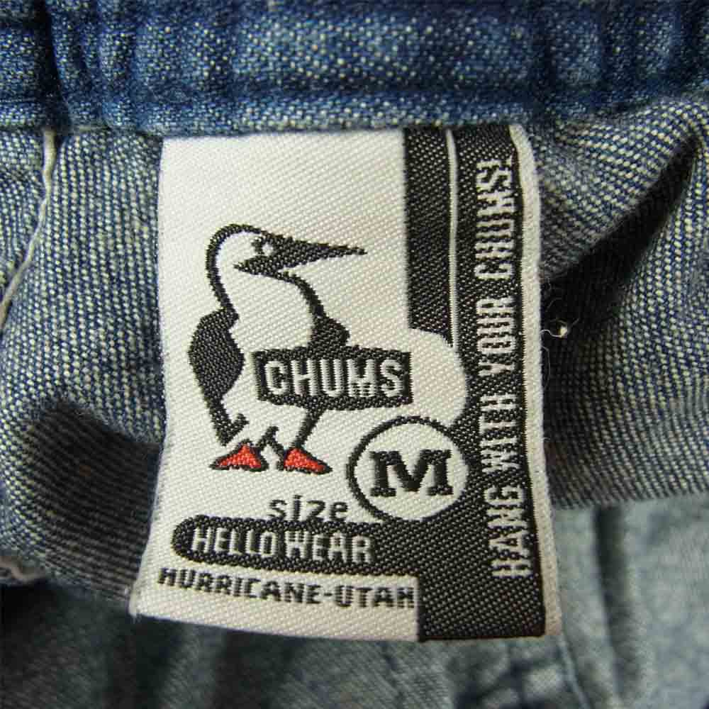 CHUMS チャムス CH03-1053 Sinawava Denim Climbing Shorts シナワバ デニム クライミング ショーツ インディゴブルー系 M【中古】