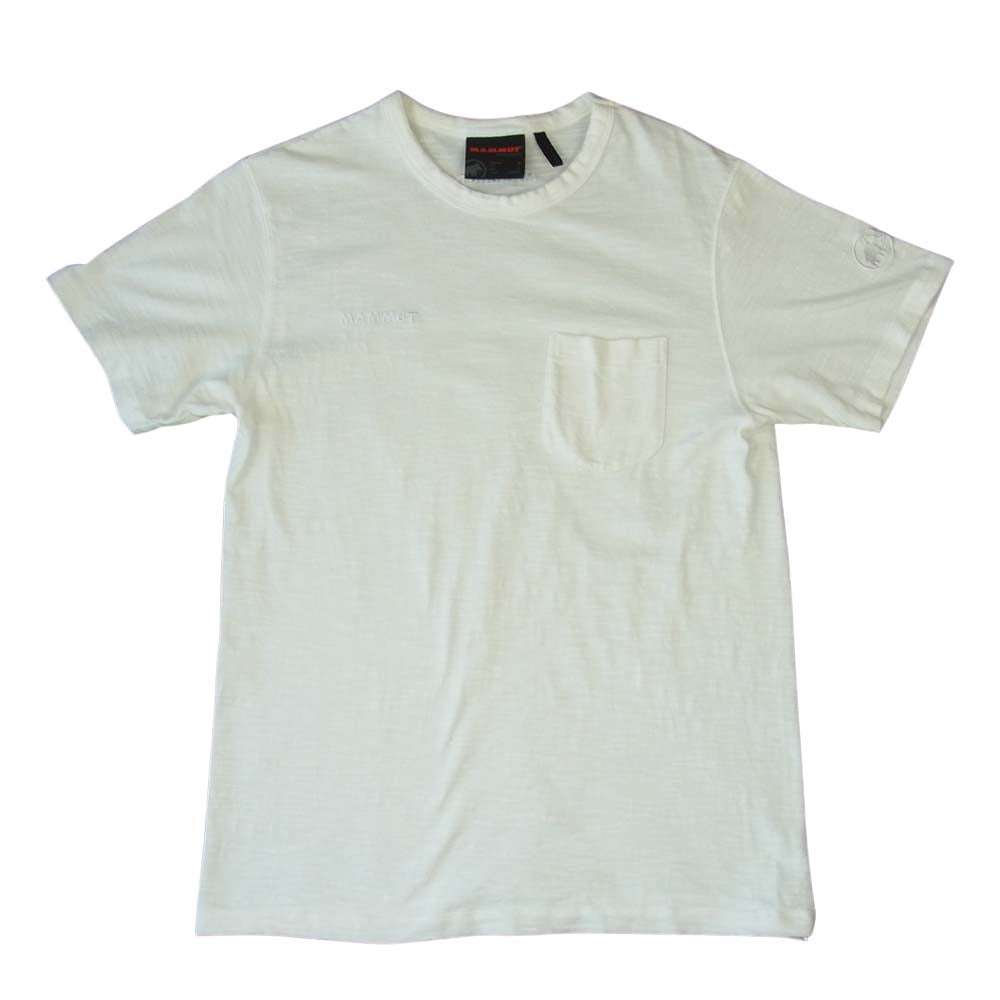 Mammut マムート 1017-10001 Cotton Pocket T-Shirt Men コットン ポケット 半袖 Tシャツ ホワイト系 M【中古】
