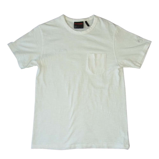 Mammut マムート 1017-10001 Cotton Pocket T-Shirt Men コットン ポケット 半袖 Tシャツ ホワイト系 M【中古】