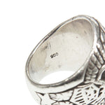 WTAPS ダブルタップス 11AW COLLEGE RING SILVER 950 石付き カレッジ シルバー リング【中古】
