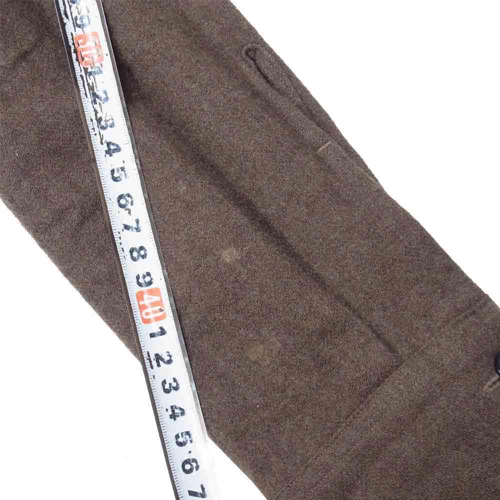 TENDERLOIN テンダーロイン ロゴ刺繍 T-WOOL SHIRT オープンカラー 長袖 シャツ ブラウン系 S【中古】