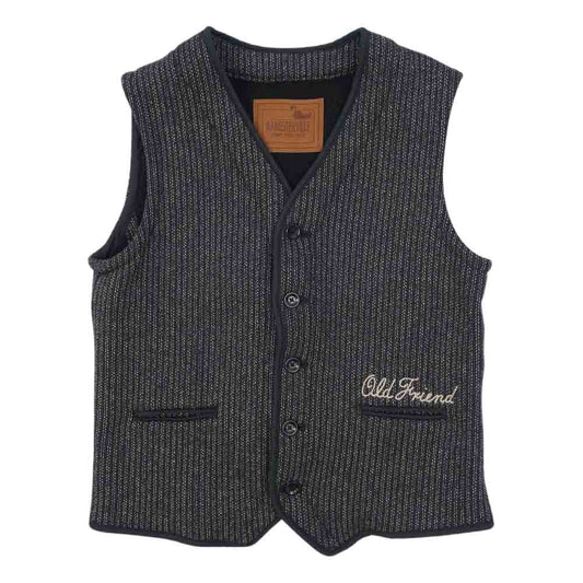 GANGSTERVILLE ギャングスタービル GSV-13-AW-08 BEACH VEST ビーチクロス ベスト ネイビー系 S【中古】
