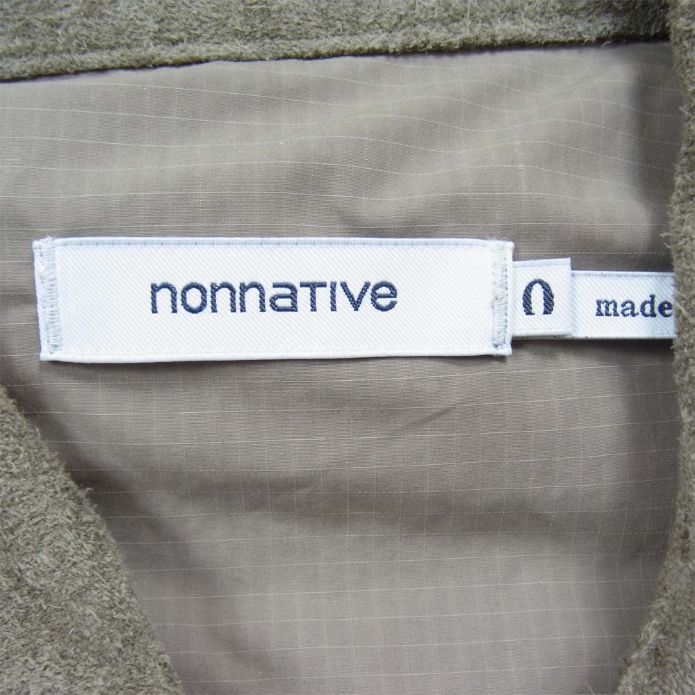 nonnative ノンネイティブ 16AW NN-J3010 WORKER JACKET COW SUEDE カウ スエード レザー ジャケット カーキ系【中古】