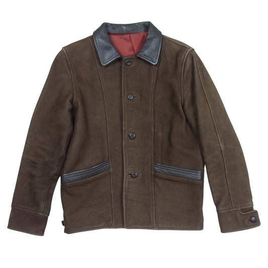 TENDERLOIN テンダーロイン T-SUEDE JKT ヌバック レザー ジャケット ブラウン系 XS【中古】