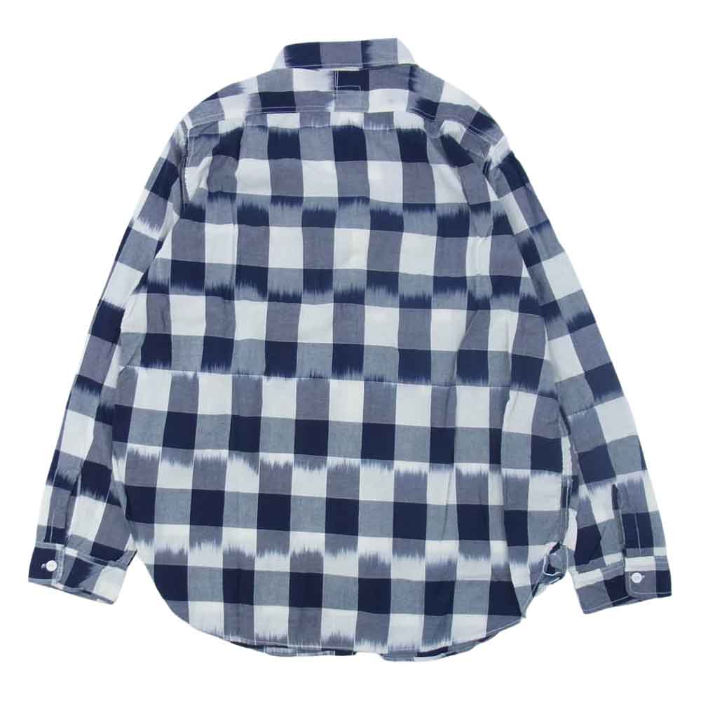 POST OVERALLS ポストオーバーオールズ 21SS 1256-IB Cruzer Shirts 2 クルーザー シャツ ネイビー系 ホワイト系 XL【新古品】【未使用】【中古】