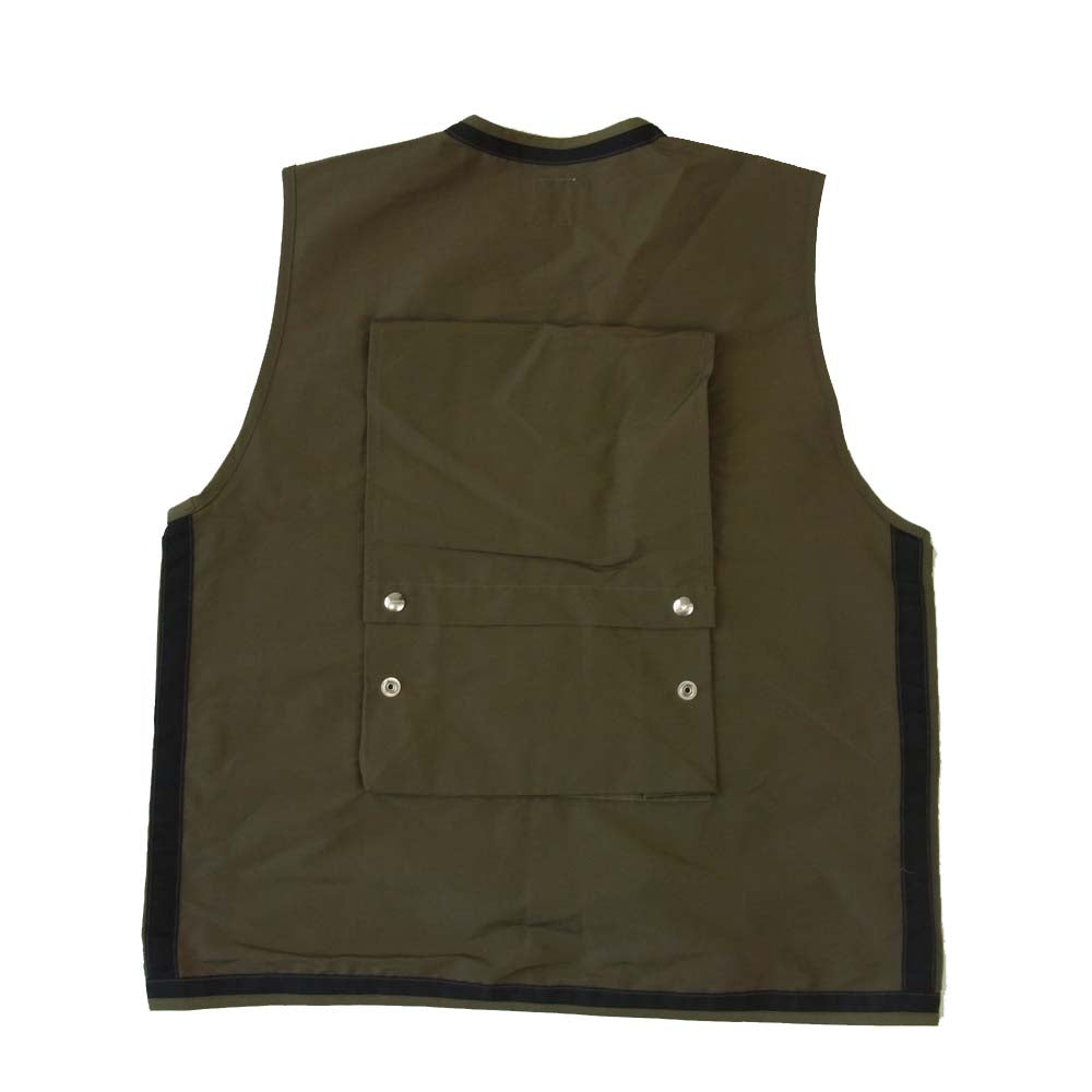 BAMBOO SHOOTS バンブーシュート 21SS M210103 × MOUNTAINRESEARCH マウンテンリサーチ HIKING VEST ハイキング ベスト カーキ系 XL【新古品】【未使用】【中古】