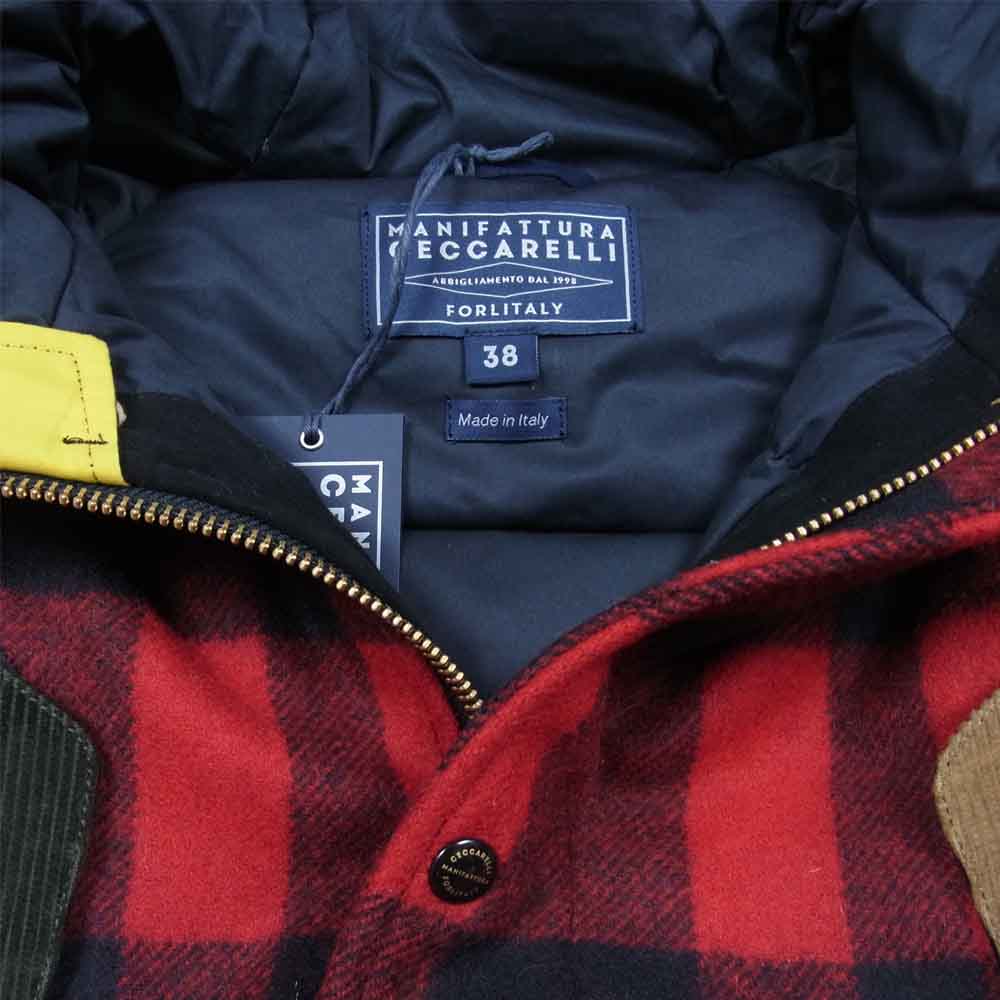 マニファッツュラ チェッカレッリ FO SPECIAL MAKE UP PATCK WOOL Fisherman Parka スペシャル クレイジー パッチ ウール フィッシャーマン パーカ  38【新古品】【未使用】【中古】
