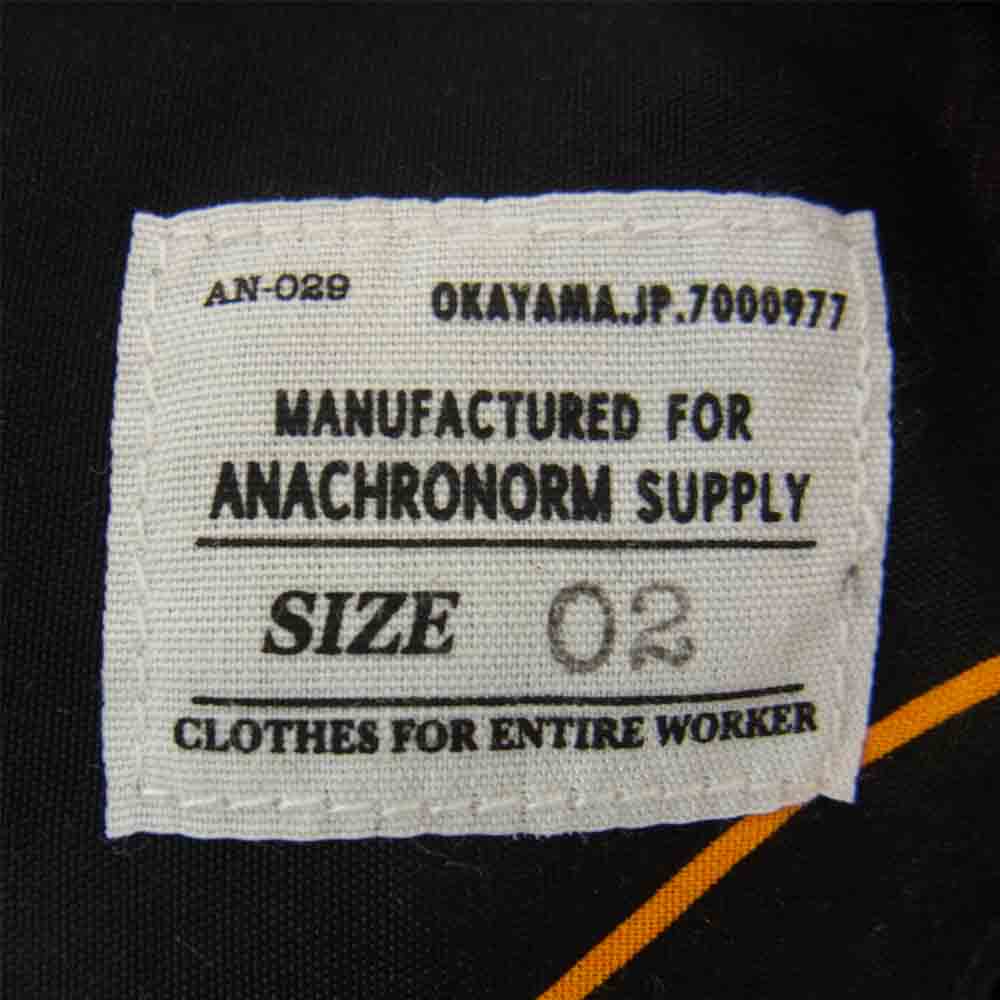 Anachronorm アナクロノーム 未使用品 RAYON HAND PRINT L/S SHIRT HANABI レーヨン 長袖 シャツ ブラック系 02【極上美品】【中古】