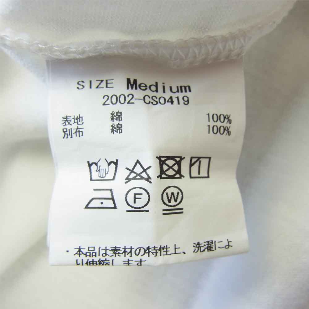 クオン 2002-CS0419 未使用品 Boro Trimmed Long Sleeve 襤褸 トリミング 長袖 Tシャツ ホワイト ホワイト系 M【極上美品】【中古】