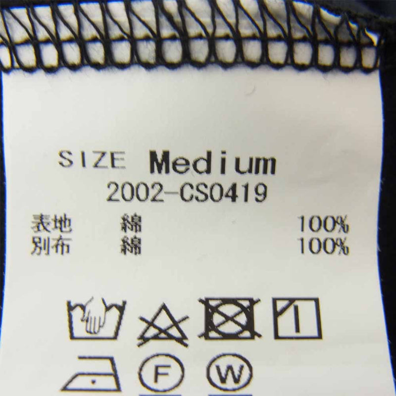 クオン 2002-CS0419 未使用品 Boro Trimmed Long Sleeve 襤褸 トリミング 長袖 Tシャツ ブラック ブラック系 M【極上美品】【中古】