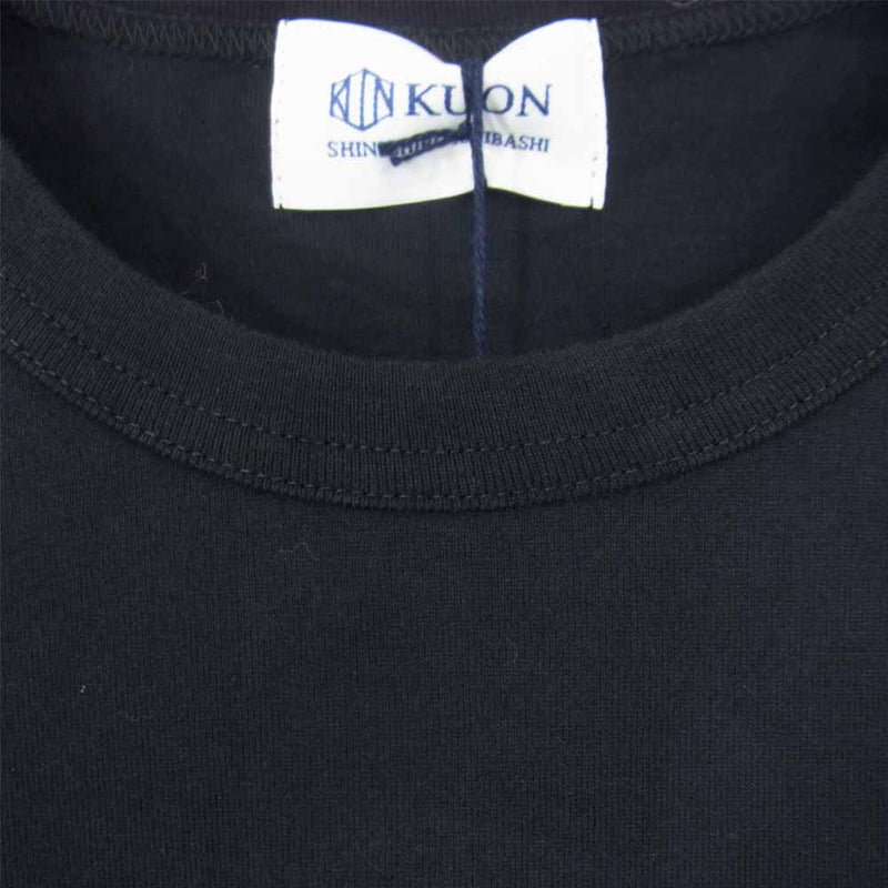 クオン 2002-CS0419 未使用品 Boro Trimmed Long Sleeve 襤褸 トリミング 長袖 Tシャツ ブラック ブラック系 M【極上美品】【中古】