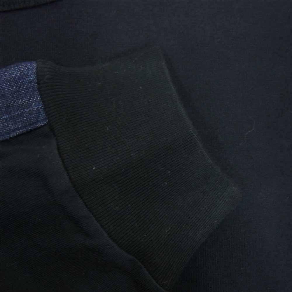 クオン 2002-CS0419 未使用品 Boro Trimmed Long Sleeve 襤褸 トリミング 長袖 Tシャツ ブラック ブラック系 M【極上美品】【中古】