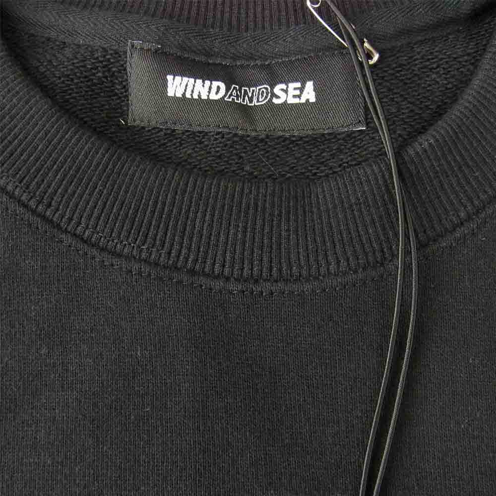 ウィンダンシー WDS-21S-TPS-05 未使用品 juicy-fresh CREW NECK フルーツ刺繍 クルーネック スウェット ブラック系 L【極上美品】【中古】