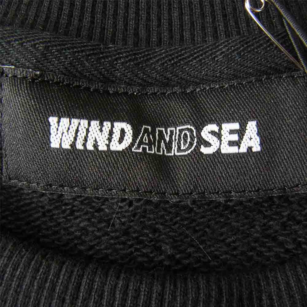 ウィンダンシー WDS-21S-TPS-05 未使用品 juicy-fresh CREW NECK フルーツ刺繍 クルーネック スウェット ブラック系 L【極上美品】【中古】