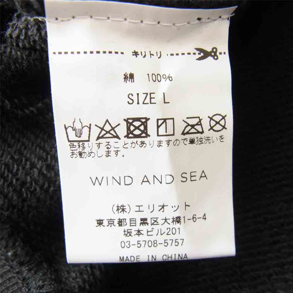 ウィンダンシー WDS-21S-TPS-05 未使用品 juicy-fresh CREW NECK フルーツ刺繍 クルーネック スウェット ブラック系 L【極上美品】【中古】