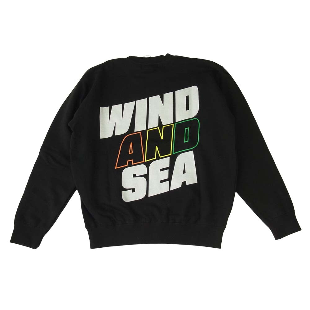 ウィンダンシー WDS-21S-TPS-05 未使用品 juicy-fresh CREW NECK フルーツ刺繍 クルーネック スウェット ブラック系 M【極上美品】【中古】